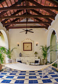 Load image into Gallery viewer, Mayan Legacy Queen Size Outdoor Cotton Mexican Resort Hammock No Fringe in Cream Colour
