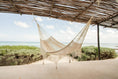 Load image into Gallery viewer, Outdoor undercover cotton Mayan Legacy hammock with hand crocheted tassels King Size Marble
