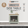 Load image into Gallery viewer, Home Master Winchester Two Tone Side Table Stylish Flawless Design 44 x 48cm
