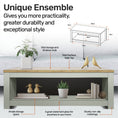 Load image into Gallery viewer, Luke Winchester Two Tone Coffee Table Stylish Flawless Design 105cm

