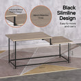 Load image into Gallery viewer, Luke Coffee Table 2 Tier Split Level Stylish Modern Design 1.09m
