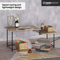 Load image into Gallery viewer, Luke Coffee Table 2 Tier Split Level Stylish Modern Design 1.09m
